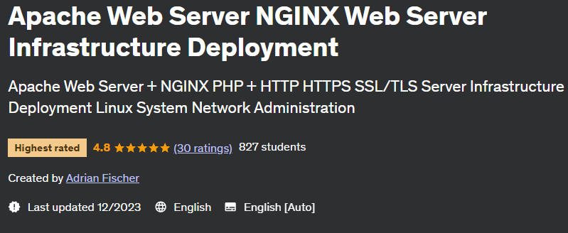 Pictures · Apache Web Server NGINX Web Server Infrastructure Deployment 2023-12