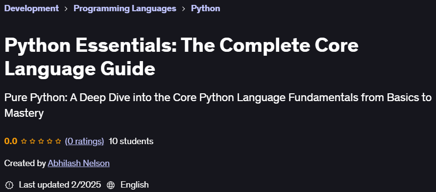 Pictures · Python Essentials: The Complete Core Language Guide 2025-2