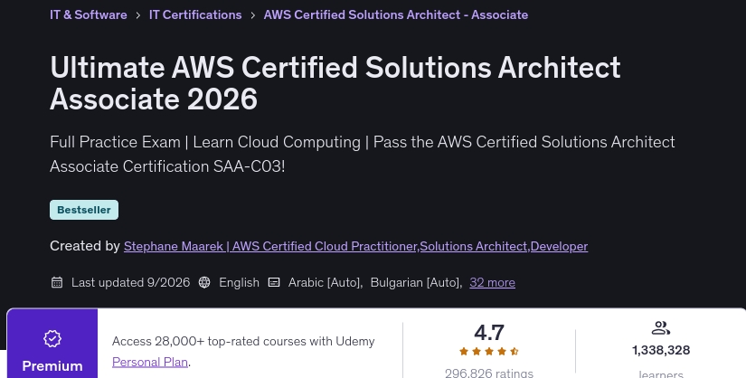 Bilder · Ultimatum AWS Zertifizierte Lösungen Architekt Associate 2026 2026-8