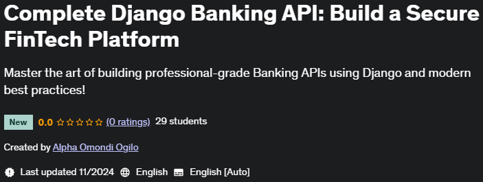 Изображения · Полностью Django Банковский APIСоздание безопасной платформы FinTech 2024-11