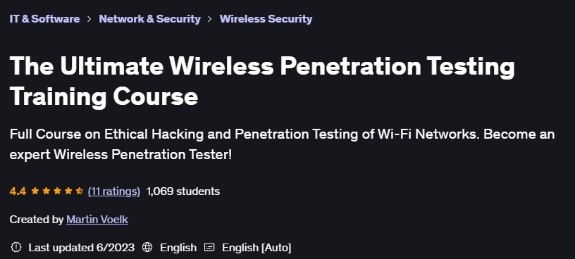 Pictures · The Ultimate Wireless Penetration Testing Training Course 2023-6