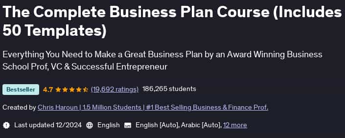 Pictures · The Complete Business Plan Course (Includes 50 Templates) 2024-12