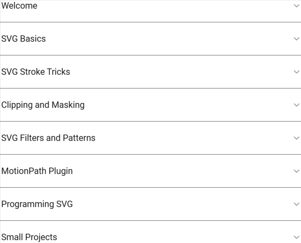 Course topics · Creative Coding Club — SVG Animation with GSAP 2024-9