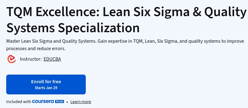 Images · TQM Excellence : Lean Six Sigma & Systèmes de qualité 2026-1