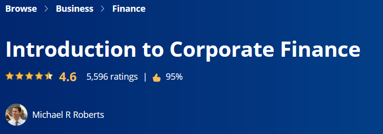 Pictures · Coursera — Introduction to Corporate Finance 2022-12