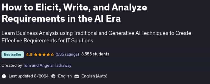 Pictures · Udemy — How to Elicit, Write, and Analyze Requirements in the AI Era 2024-8