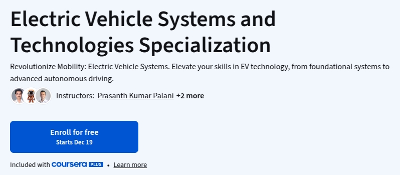 Bilder · Spezialisierung Elektroautosysteme und Technologien 2025-12