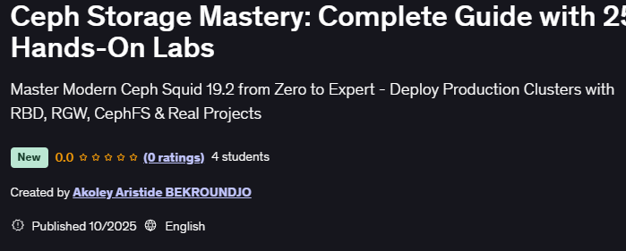 الصور · Ceph Storage Mastery: دليل كامل مع 25 اليدين على المختبرات 2025-10
