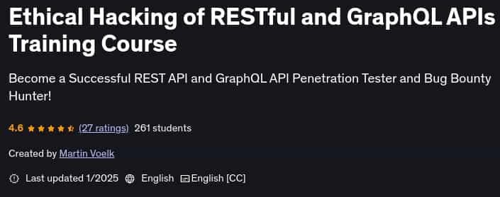 Pictures · Udemy — Ethical Hacking of RESTful and GraphQL APIs Training Course 2024-12