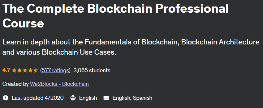 Pictures · Udemy — The Complete Blockchain Professional Course 2019-2