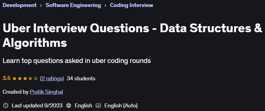 Pictures · Udemy — Uber Interview Questions – Data Structures & Algorithms 2023-7