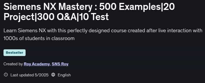 Pictures · Udemy — Siemens NX Mastery : 500 Examples|20 Project|300 Q&A|10 Test 2025-5