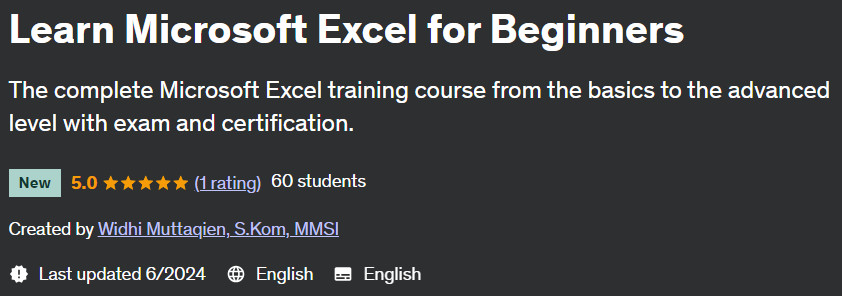 Pictures · Udemy — Learn Microsoft Excel for Beginners 2024-6