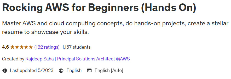 Pictures · Rocking AWS for Beginners (Hands On) 2023-2