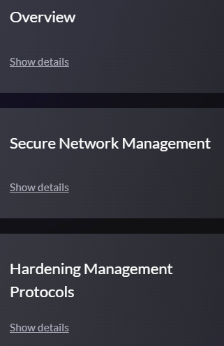 Course topics · Network Management Security 2022-2