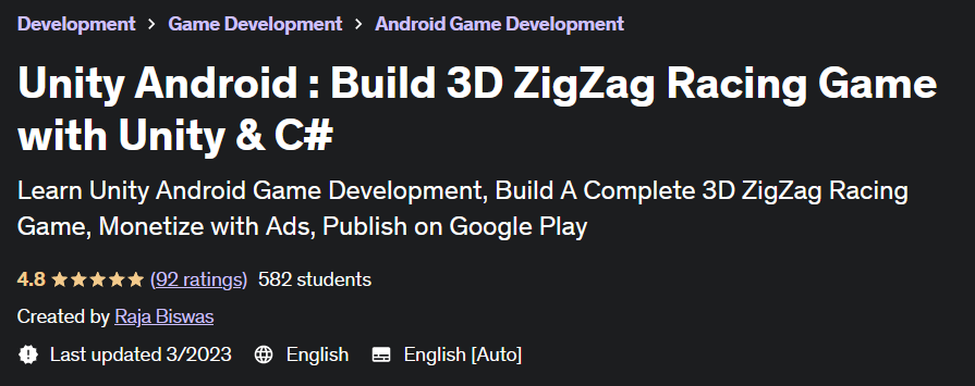 Pictures · Udemy — Unity Android : Build 3D ZigZag Racing Game with Unity & C# 2022-4