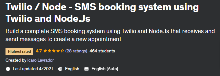 Pictures · Twilio / Node – SMS booking system using Twilio and Node.Js 2021-4