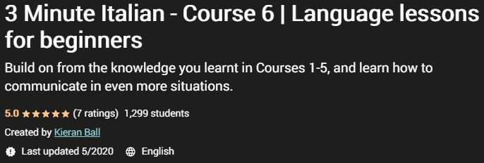 Pictures · Udemy — 3 Minute Italian – Course 1-8 | Language lessons for beginners 2023-3