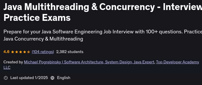 Pictures · Java Multithreading & Concurrency – Interview Practice Exams 2025-1