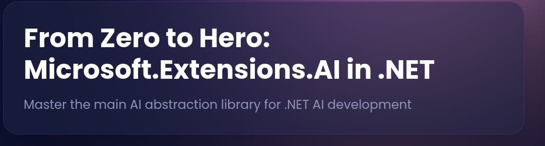 Images · Dometrain – De zéro à héros : Microsoft.Extensions.AI dans .net 2026-5