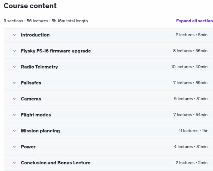 Course topics · Make an Open Source Drone: More Fun 2025-2