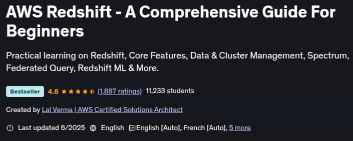 Pictures · Udemy — AWS Redshift – A Comprehensive Guide For Beginners 2025-6