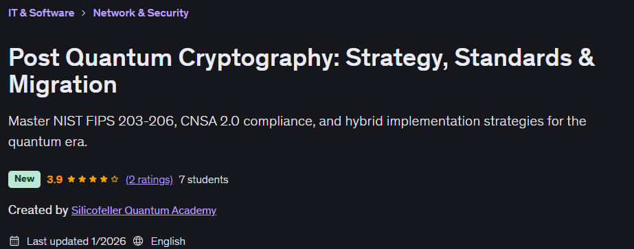 Pictures · Post Quantum Cryptography: Strategy, Standards & Migration 2026-1