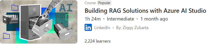 Pictures · LinkedIn — Building RAG Solutions with Azure AI Studio 2024-7