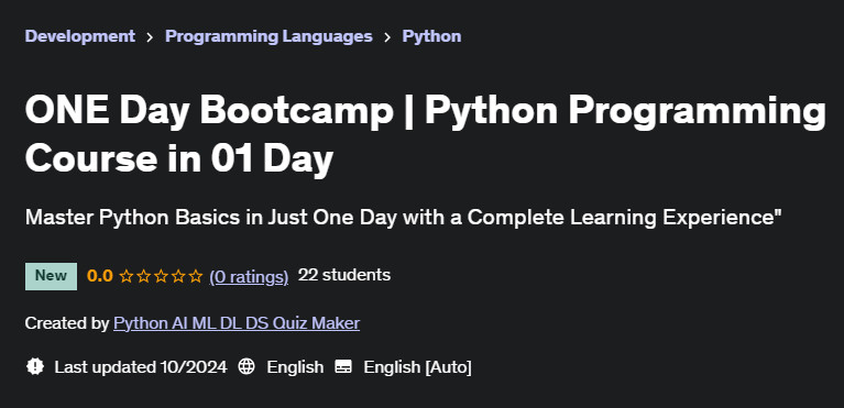 Pictures · Udemy — ONE Day Bootcamp | Python Programming Course in 01 Day 2024-9