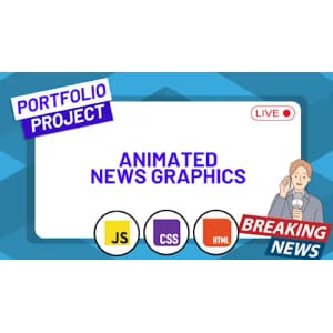 ZerotoMastery — Create Animated Breaking News Graphics with HTML, CSS and JavaScript 2025-9