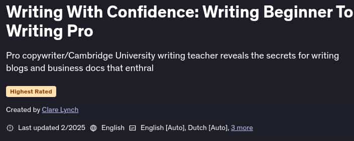 Pictures · Udemy — Writing With Confidence: Writing Beginner To Writing Pro 2025-2