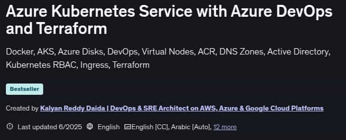 Pictures · Udemy — Azure Kubernetes Service with Azure DevOps and Terraform 2025-6