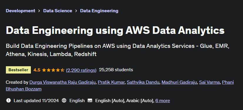 Pictures · Udemy — Data Engineering using AWS Data Analytics 2024-11