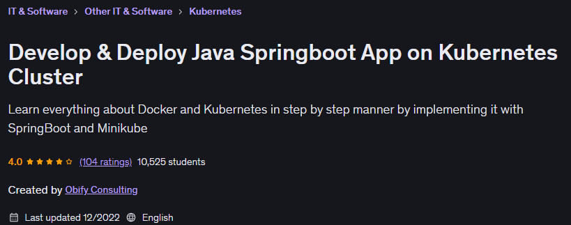 تصاویر · جاوا Springboot اپلی کیشن کا استعمال کریں Kubernetes Cluster کے 2022-3