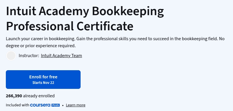 الصور · شهادة Intuit Academy Bookkeeping المهنية 2025-11