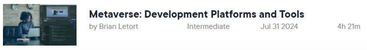 Pictures · Pluralsight — Metaverse: Development Platforms and Tools 2024-6
