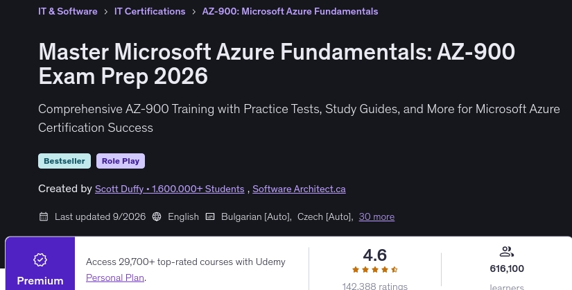 चित्र · मास्टर Microsoft Azure मुख्य पृष्ठ : AZ-900 परीक्षा प्रीप 2026 2026-9