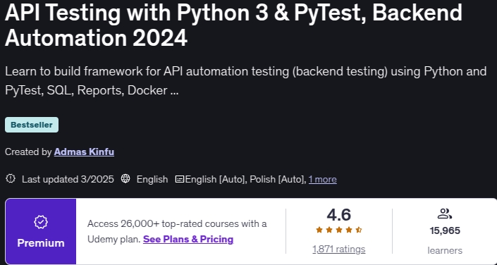 图片 · API 测试与 Python 3 PyTest, Backend 自动化 2024 2025-3