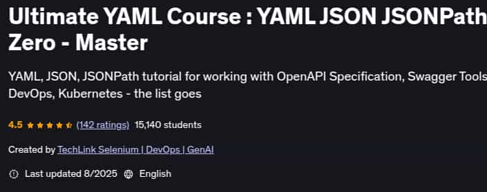 Pictures · Ultimate YAML Course : YAML JSON JSONPath Zero – Master 2025-8