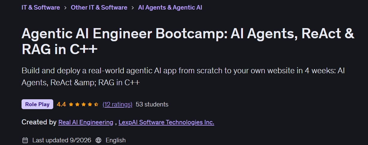 Bilder · Agentenbasierte KI Ingenieur im Bootcamp: AI Agenten ReAct und RAG in C++ 2026-6