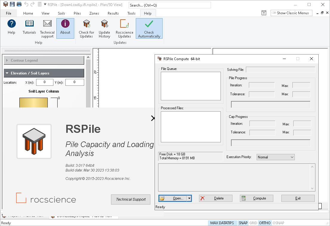 Pictures · Rocscience RSPile 3.0 x64