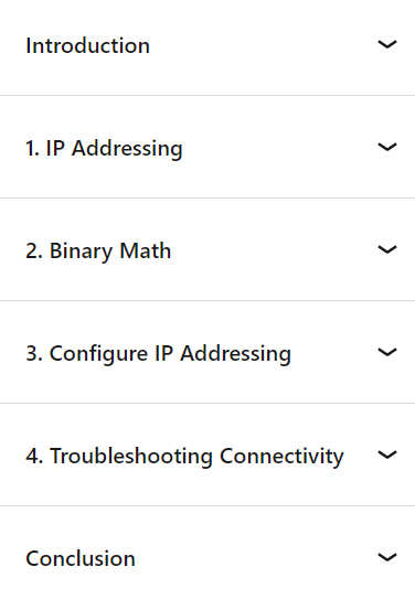 Course topics · LinkedIn — Windows Server 2019: IP Addressing 2019-3