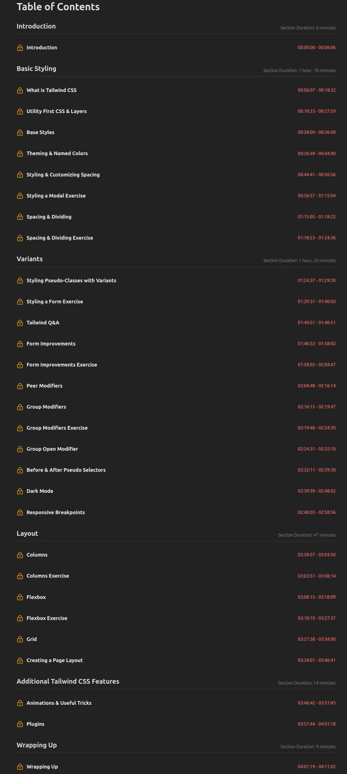 Course topics · Frontend Masters — Tailwind CSS 2023-12
