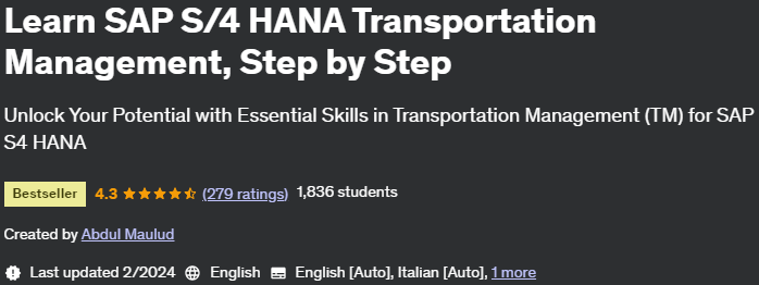 Pictures · Udemy — Learn SAP S/4 HANA Transportation Management, Step by Step 2024-1