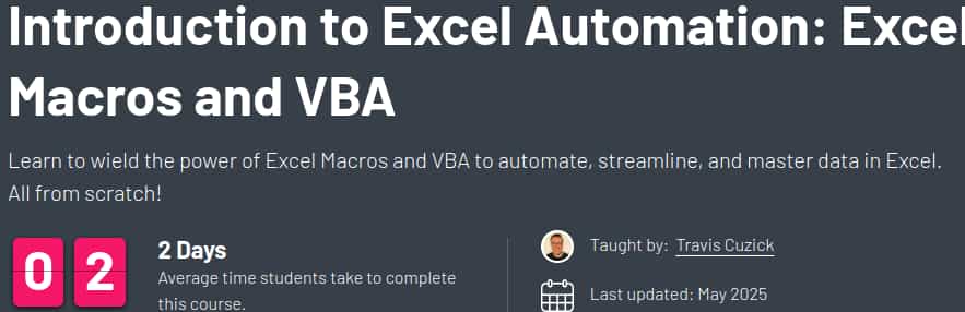 Pictures · ZeroToMastery — Introduction to Excel Automation: Excel Macros and VBA 2025-4