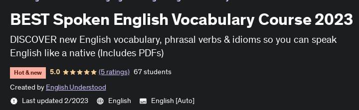 Pictures · Udemy — BEST Spoken English Vocabulary Course 2023 2022-12