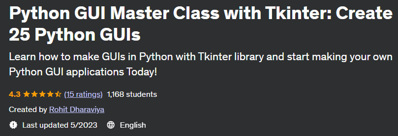 Pictures · Python GUI Master Class with Tkinter: Create 25 Python GUIs 2022-9