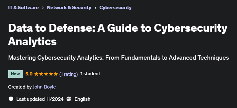 Pictures · Udemy — Data to Defense: A Guide to Cybersecurity Analytics 2024-11