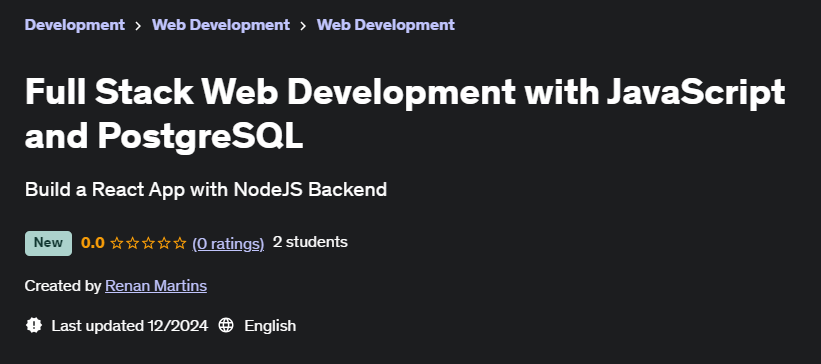 Pictures · Udemy — Full Stack Web Development with JavaScript and PostgreSQL 2024-12