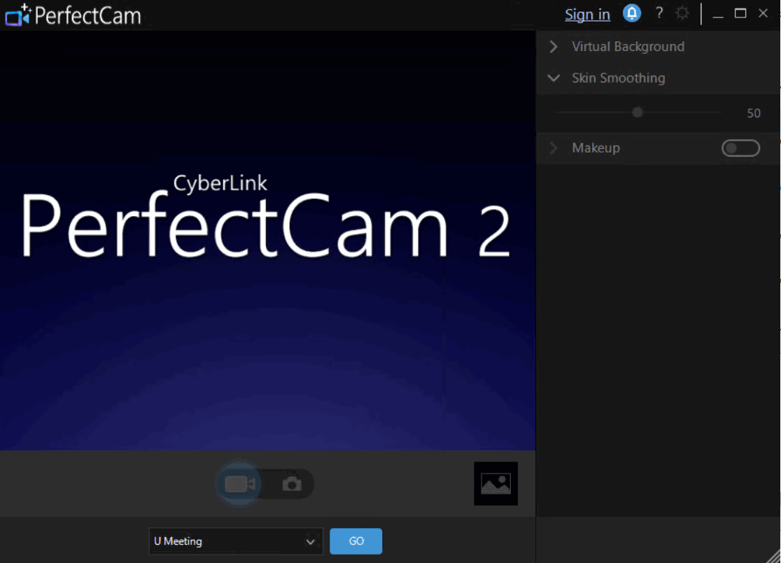 Bilder · Über CyberLink PerfectCam Premium 2.3.7821.0